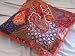 ORANGE DECORATIVE MOTI FLOOR INDIAN PILLOW CUSHION 26
