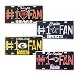 NFL Football Team #1 Fan Decorative Metal License Plate - ALL 32 TEAMS AVAILABLE