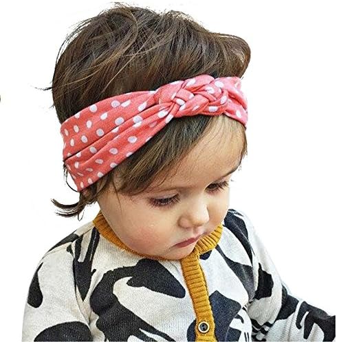 Baby's Soft Thick Cotton Knot Hair Band Girls Ribbon Elasticity Turban Wrap Headband