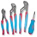 Channellock CBS-1 Code Blue 3 Piece 9-1/2-Inch 10-Inch Tongue and Groove and 8-Inch Cutting Plier Set