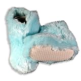 Hang Ten - Toddler Girls Soft Plush Slipper Boot, Light Blue