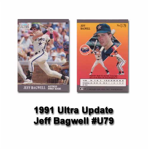 1991 Ultra Update Jeff Bagwell Rookie Card