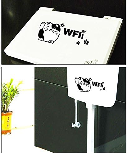 Cat Free WIFI Store Window Decal Business Shop Storefront Vinyl Door Sign for Company cafe Library Lounge Sandwich Bakery Smoothie Laundromat Laundry Stickers
