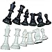 Weight Tournament Chess Game Set - Chess Board Game International Chess Pieces Complete Chessmen Set Black & White Large-77mm