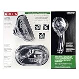 Buy Delta Two Showers in One, 5 Spray Massage Hand Shower and Full Spray Shower Head:...