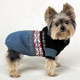 Dog Sweater - Warm Hooded Nordic Dog Sweater - X-Small (XS)