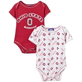 Newborn 2-pk. Ohio State Creeper Set - (0/3M)