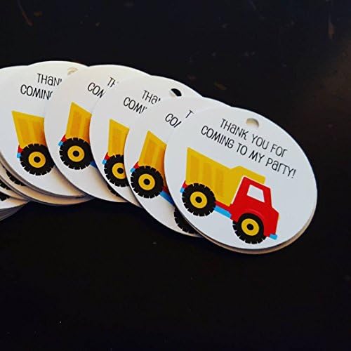 Dump Truck - set of 25 gift tags