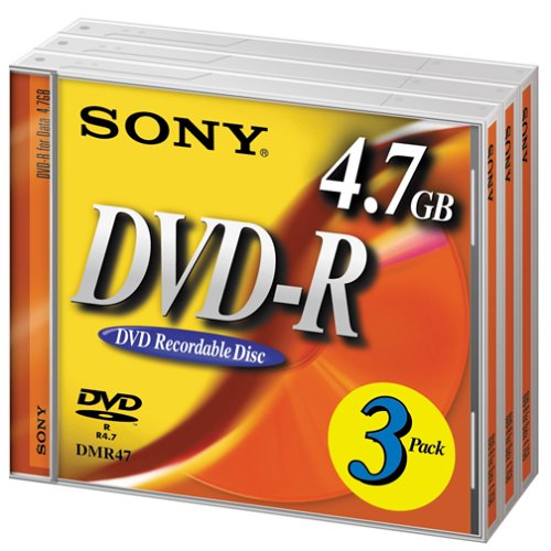 Sony DVD-R 16X 4.7GB  (3-Pack)