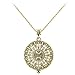 Ryssa Byzantine Style Reading Necklace with Magnifying Glass (Golden)