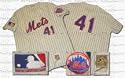 1969 New York Mets Home Throwback Jersey From Mitchell and Ness, With #41 On The Jersey (Tom Seaver)