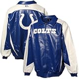 Indianapolis Colts Big & Tall Ultra Fan Faux Leather Jacket - 2XT