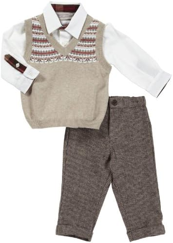 Imagewear Little Boys' 3-Pc Vest Set - Tan - 6