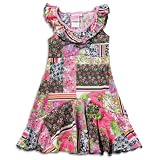 Lipstik - Girls Sleeveless Dress, Pink, Black