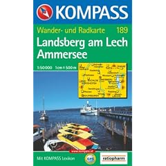 Landsberg am Lech, Ammersee: Wander- und Bikekarte. GPS-genau. 1:50.000