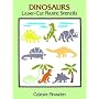 Dinosaurs Laser-Cut Plastic Stencils (Laser-Cut Stencils)