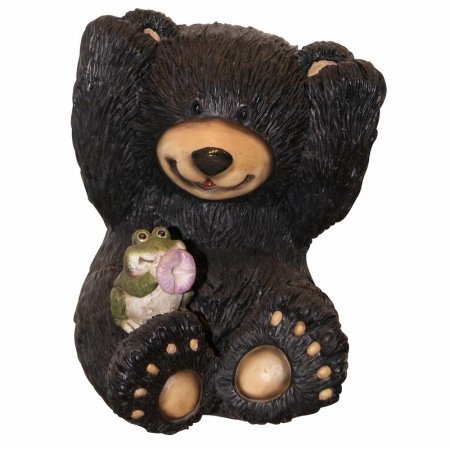 Bear and Frog Statuary