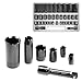 Neiko 3/8 and 1/2-Inch Drive Complete Duometric Combination Impact Socket Set