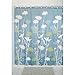 InterDesign Daizy Shower Curtain, Blue and Sage, 72 x 72-Inch
