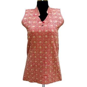 Handmade Embroidered Ladies Cotton Top Or Indian Kurti