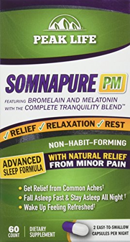 90-Day Supply Peak Life SOMNAPURE PM (3 bottles, 60 capsules each)