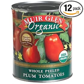 Muir Glen Organic Whole Peeled Plum Tomato, 28-Ounce Cans (Pack of 12)