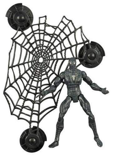 Childrens Toyshop  Toys : Spiderman 3 - Spider-Man Black Wall Hanging Web
