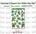 Leprechaun & Shamrock Glass - Window Clings 12in. x 17in. Sheet Pkg/1