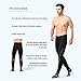 4ucycling Men's Black Silicone Gel Padded Compression Tights