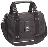 Kipling JOANNE S K24508, Damen Schultertaschen, Schwarz (Neon Black 931), 28x25x15 cm (B x H x T)
