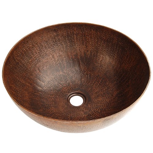 Fontaine NF-COP-FCRV157RB Hammered Vessel Bath Sink