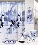 Penguin Party Shower Curtain
