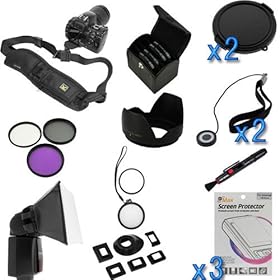 GTMax 15 Items Value 58mm Lens Accessories Bundle kit for Nikon D3200 D5100 D7000 D3100 D5000 D3000 D800(with 50mm f/1.4G 50mm f/1.8G 55-300mm f/4.5-5.6G NIKKOR Lenses)