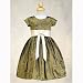 Little Girls Christmas Dress METALLIC GREEN Holiday SWEA PEA & LILLI Girl 2T-7