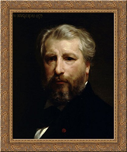 Portrait of the Artist 20x23 Gold Ornate Wood Framed Canvas Art by Bouguereau, William Adolphe