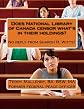 Does National Library of Canada censor what's in their holdings?: No reply from Sharon R. Witts?