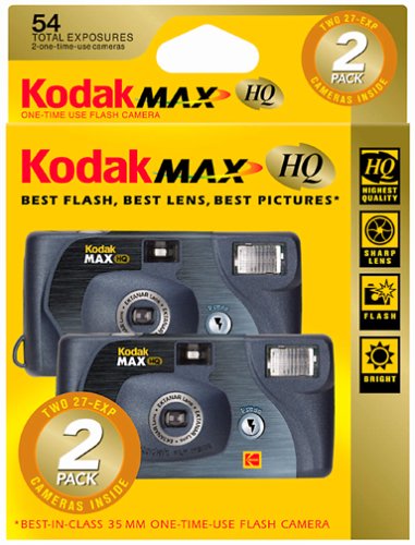 Kodak MAX HQ One Time Use Camera (2 Pack)