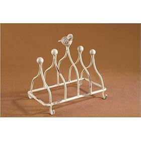 Bird Metal Antiqued Organizer or Toast Rack by Creative Co-op