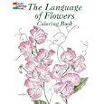 The Language of Flowers Coloring Book (Dover Pictorial Archives)