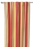 Window Treatments item: Accents de Ville Harvest Stripe Curtain with Back Tabs, 44-inch x 90-inch