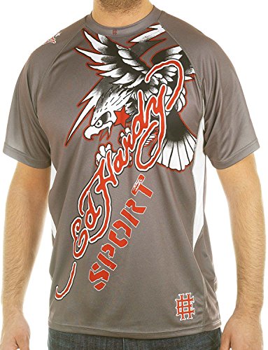 Ed Hardy Men s Sport Athletic Mesh Crew Tee Top