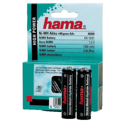 Hama NiMH-Akku \"Mignon AA\" (1300mAh) 2er Pack Preisvergleich