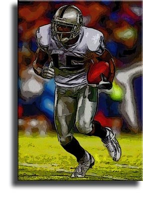 Completely Handpainted American Football Sport Painting, Custom Order FL3913, Oil on Canvas, with Option to Paint Jerry, Brett & Co. from Any Other Favorite Photograph or Picture, Unframed, Size 24