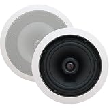 Athena AS-IC8 2-Way 8-Inch In-Ceiling Speakers, White (Pair)