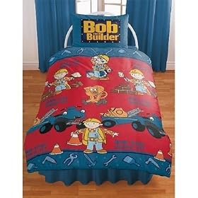 Official Bob The Builder Tools Bedding Set Duvet Cover and Pillow Case (Single Bed)