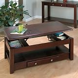 Jofran 280 Series Wood Lift-Top Coffee Table in Merlot