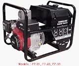 Gillette Generators POWER-PRO HONDA & INTEK: Max. KW: 4, Rated: 4. 2KW, 26Amp @ 120V, 13Amp@240V
