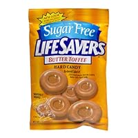 LifeSavers Sugar Free Butter Toffee Hard Candy, 2.75-Ounce Bags (Pack of 12)
