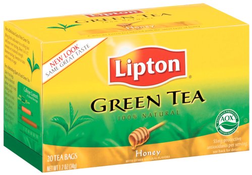 Lipton Green Tea, Honey, Tea Bags, 20-Count Boxes (Pack of 12) by Honey