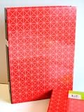Red Binder with Business Card Pages